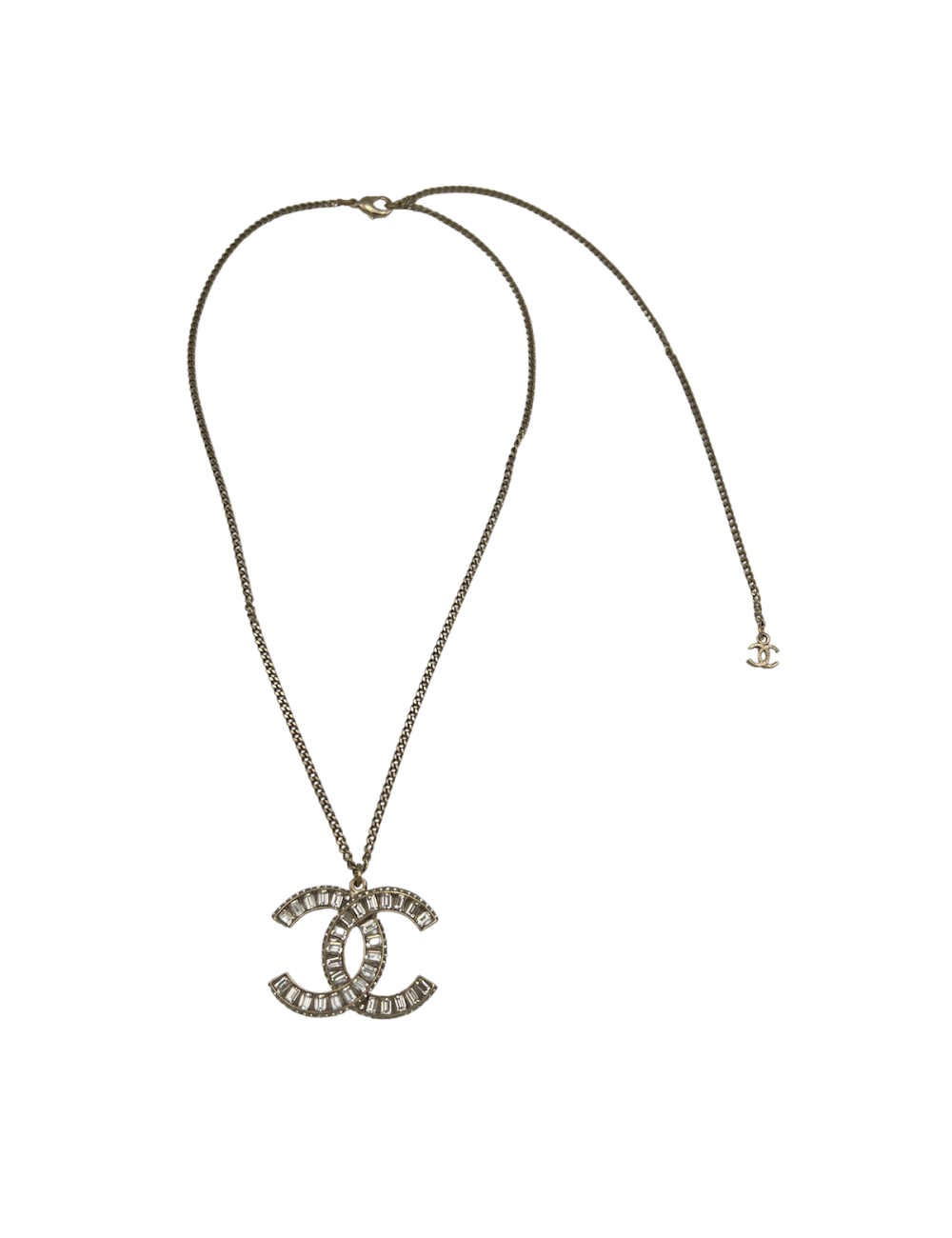 Collier CHANEL CC strass