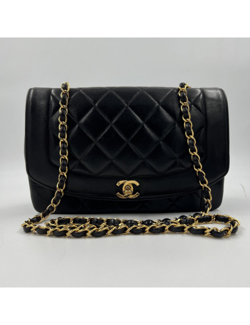 CHANEL Diana Vintage Black Bag 