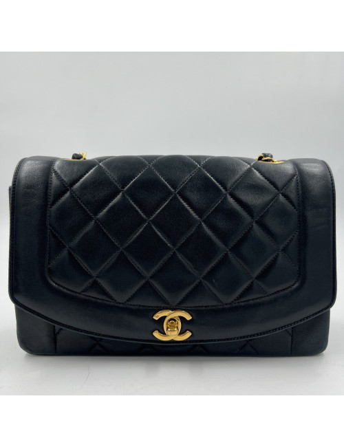 Sac vintage Diana CHANEL noir