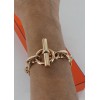 bracelet chaîne d'ancre HERMES or rose