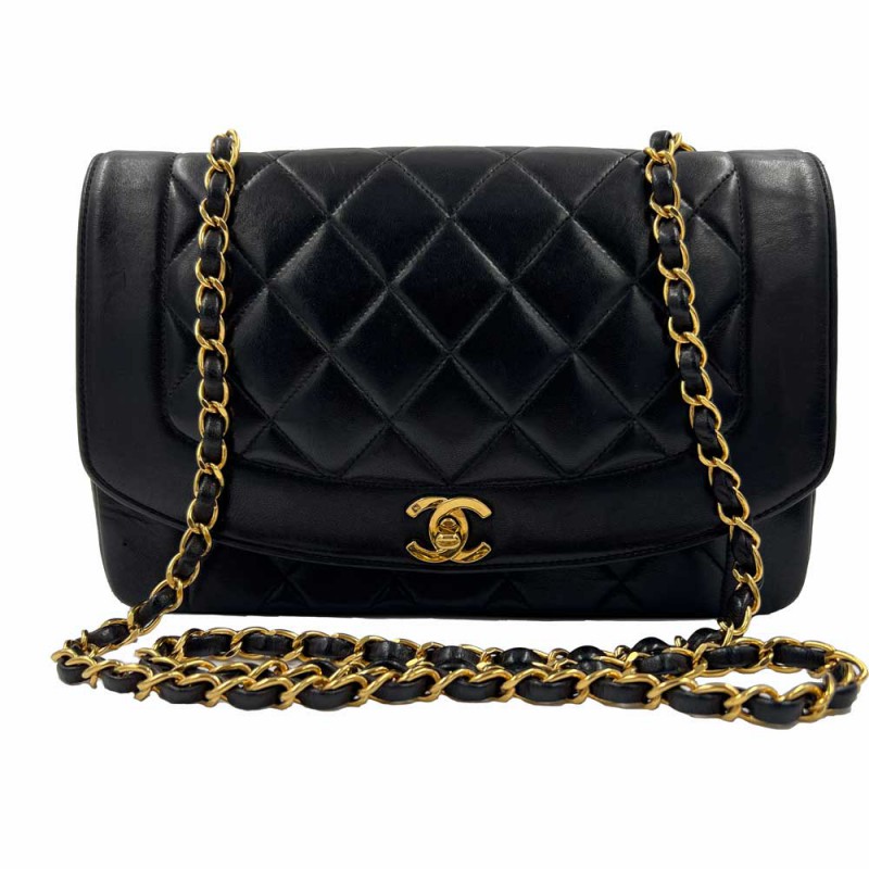 CHANEL Diana Vintage Black Bag - VALOIS VINTAGE PARIS