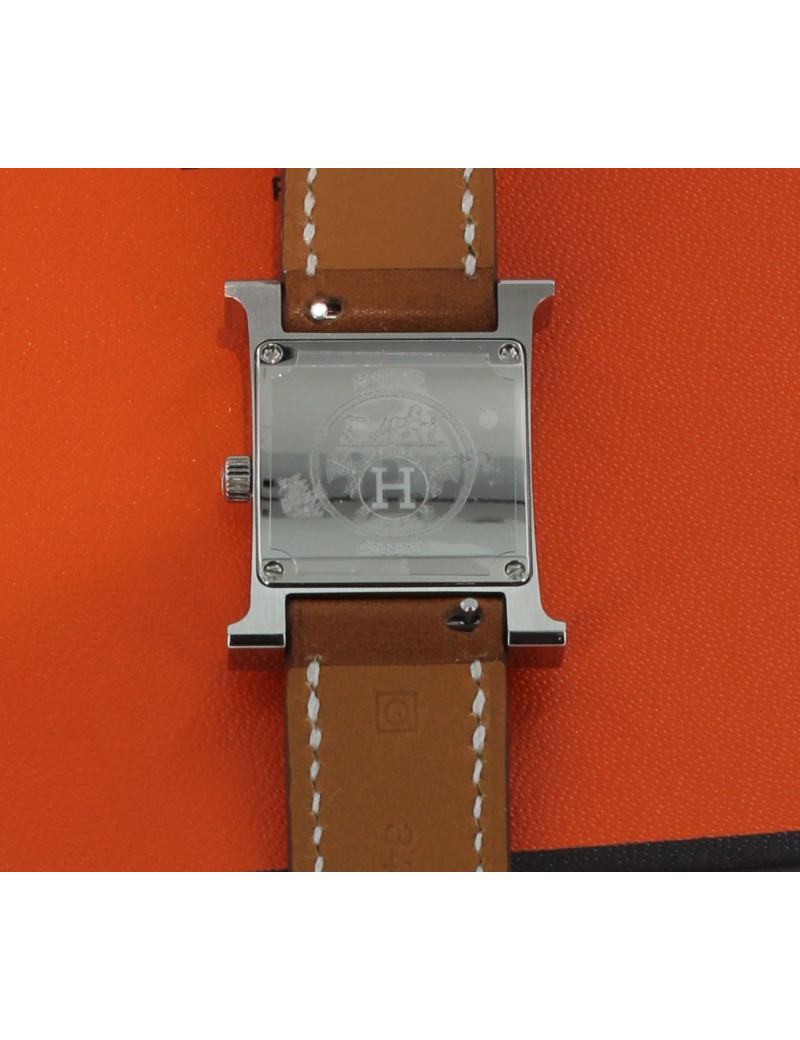 montre  HERMES "heure H" double tour PM