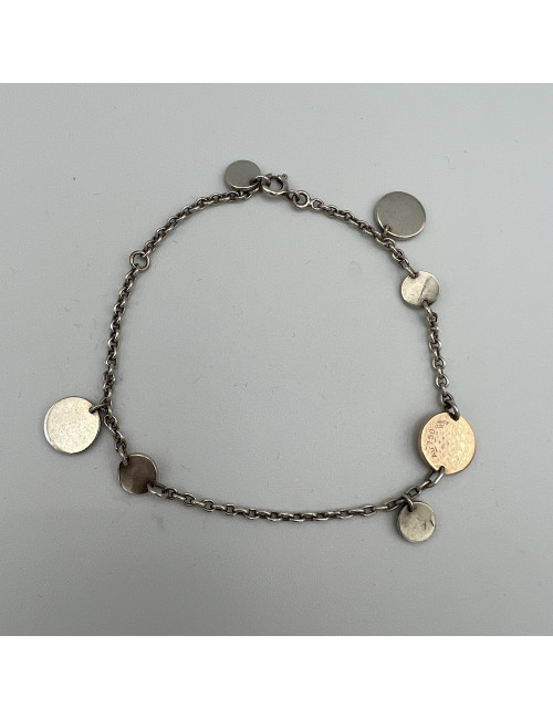 Bracelet HERMES Confettis argent or