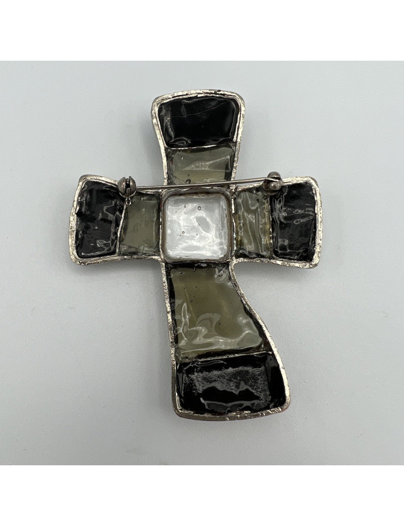 Broche MARGUERITE DE VALOIS pâte de verre