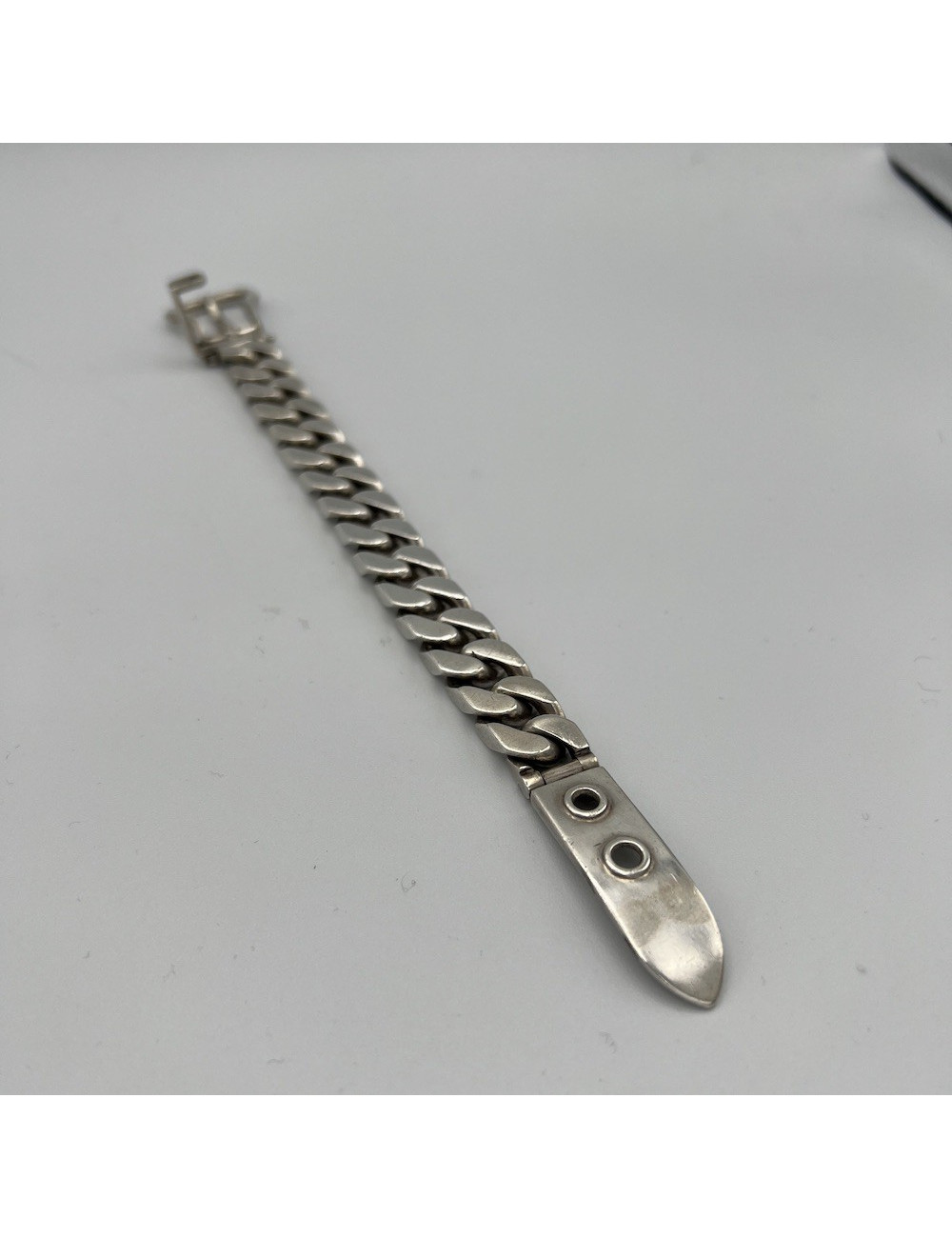 Bracelet gourmette HERMES argent 925