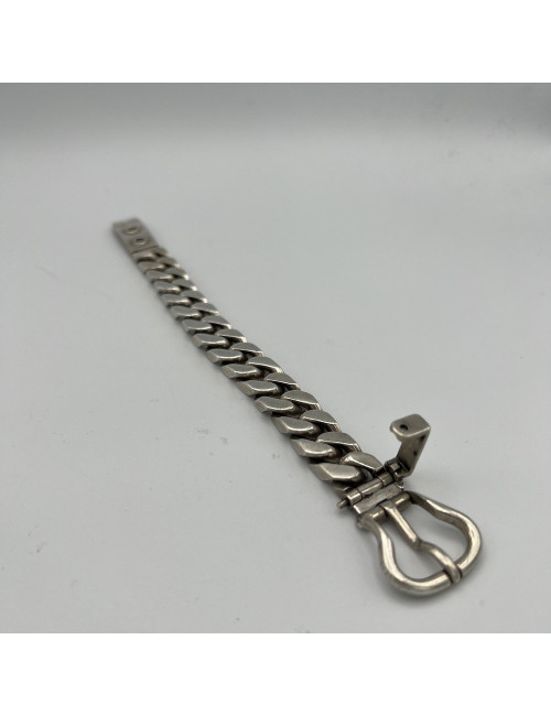 Bracelet gourmette HERMES argent 925