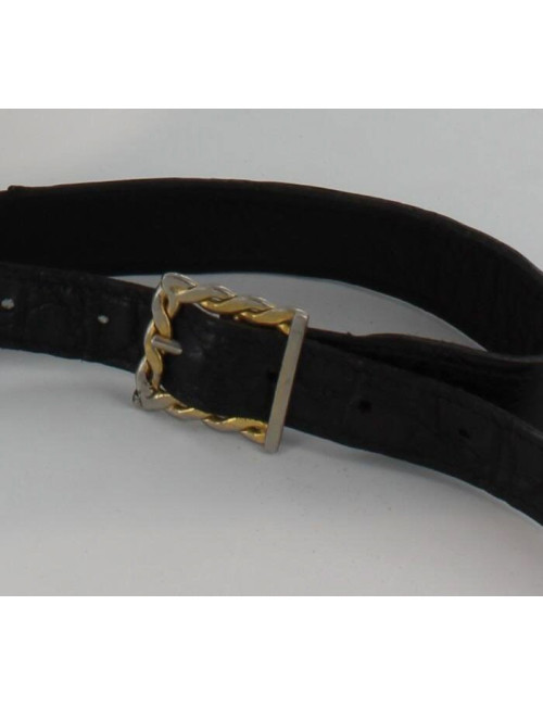 sac CELINE vintage croco noir