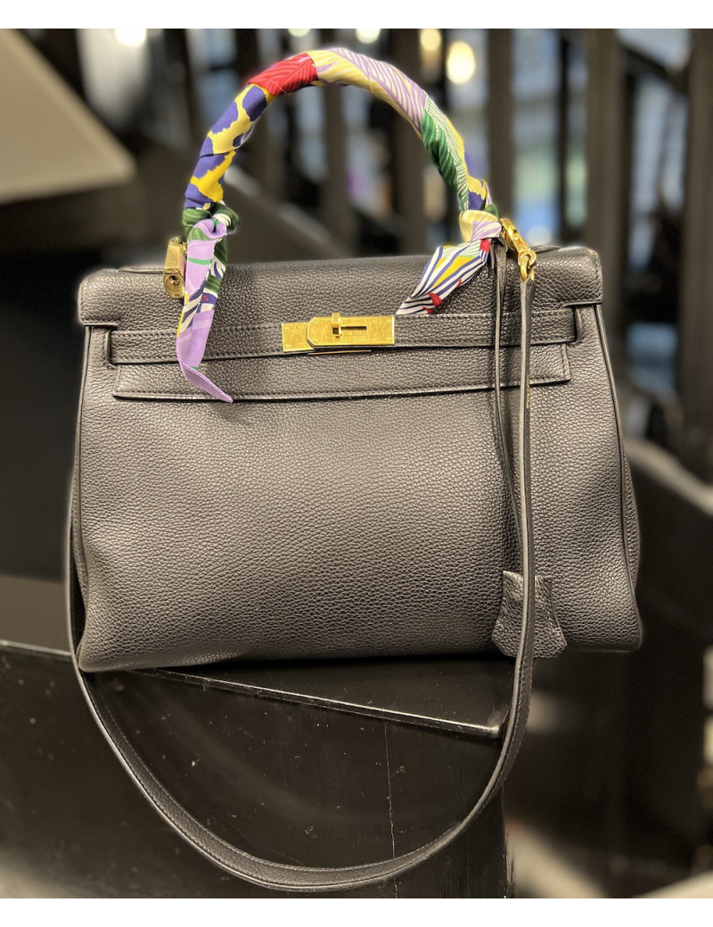 Kelly 32 HERMES noir