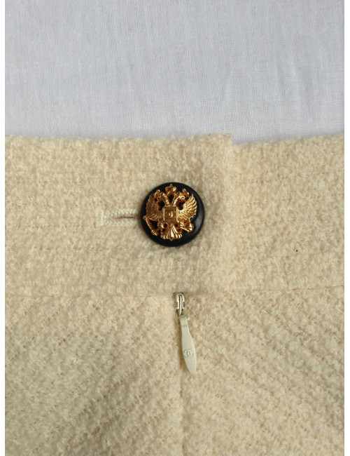 Jupe écrue CHANEL Paris Moscou T 42