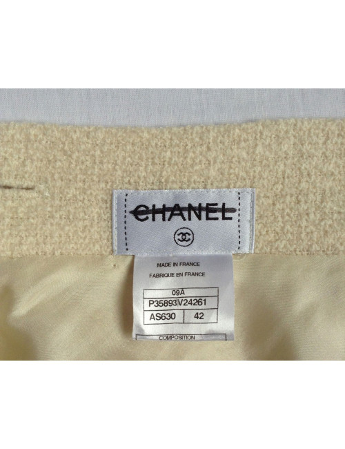 Jupe écrue CHANEL Paris Moscou T 42