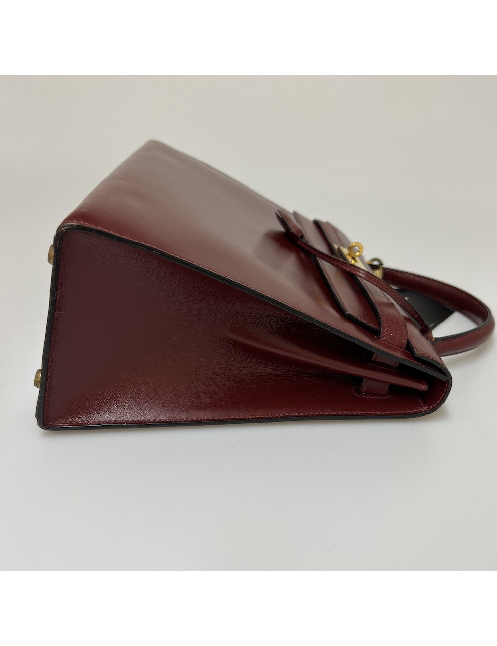 Sac Kelly 32 box rouge Hermes 