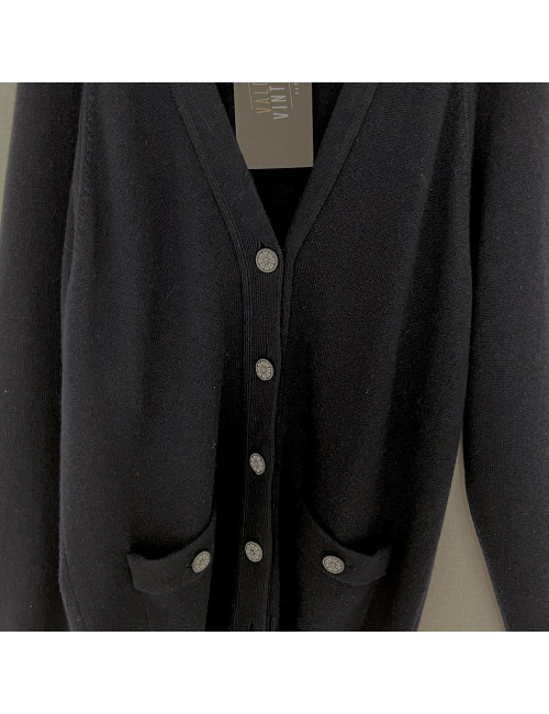 Cardigan CHANEL cachemire bleu