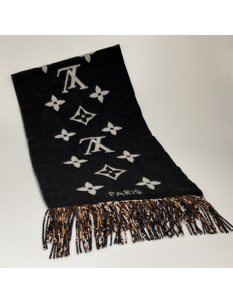 Echarpe LOUIS VUITTON franches soie