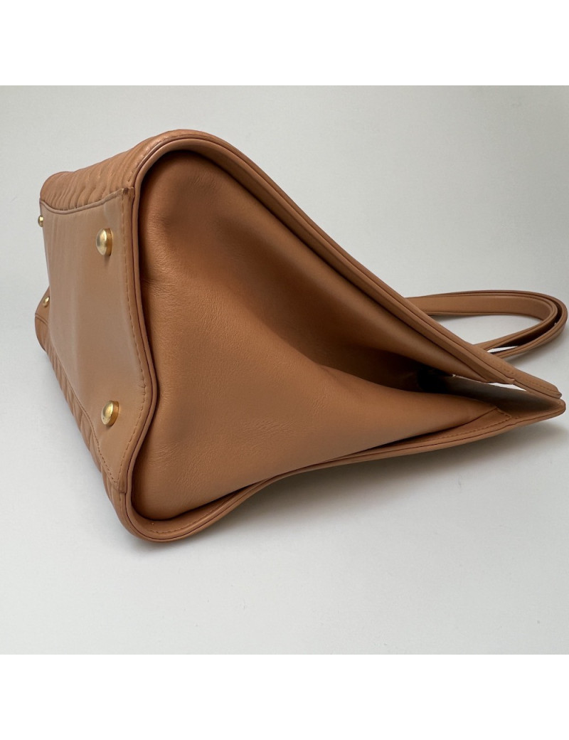 Cabas CHANEL cuir d'agneau beige