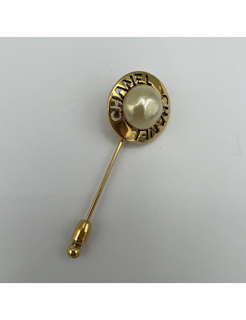 Epingle Vintage CHANEL perle nacrée