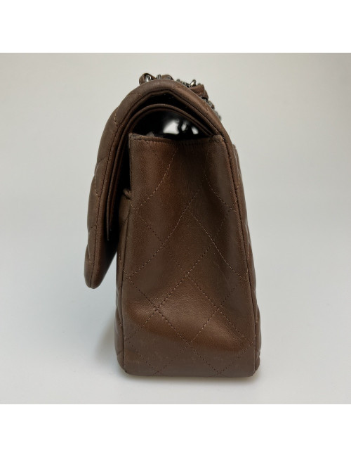Jumbo CHANEL agneau marron