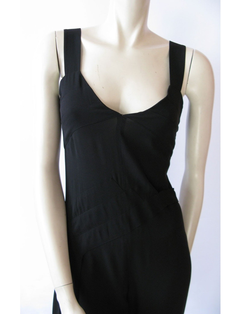 Robe combinaison CHANEL crêpe de soie