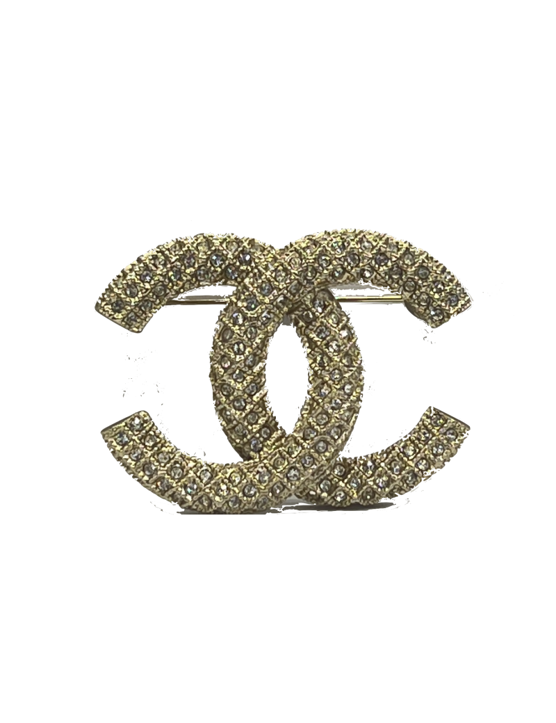 Broche CHANEL incrustation strass