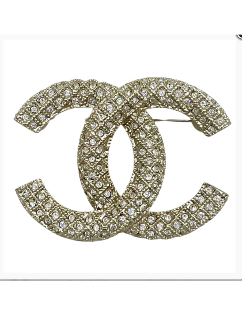 Broche CHANEL incrustation strass