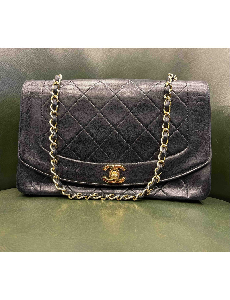 Sac Diana CHANEL vintage noir