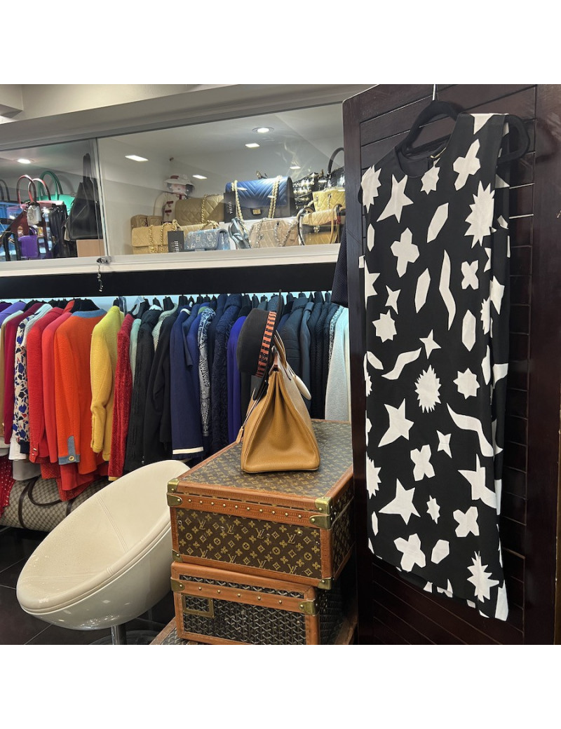 Robe SAINT LAURENT noir blanc 