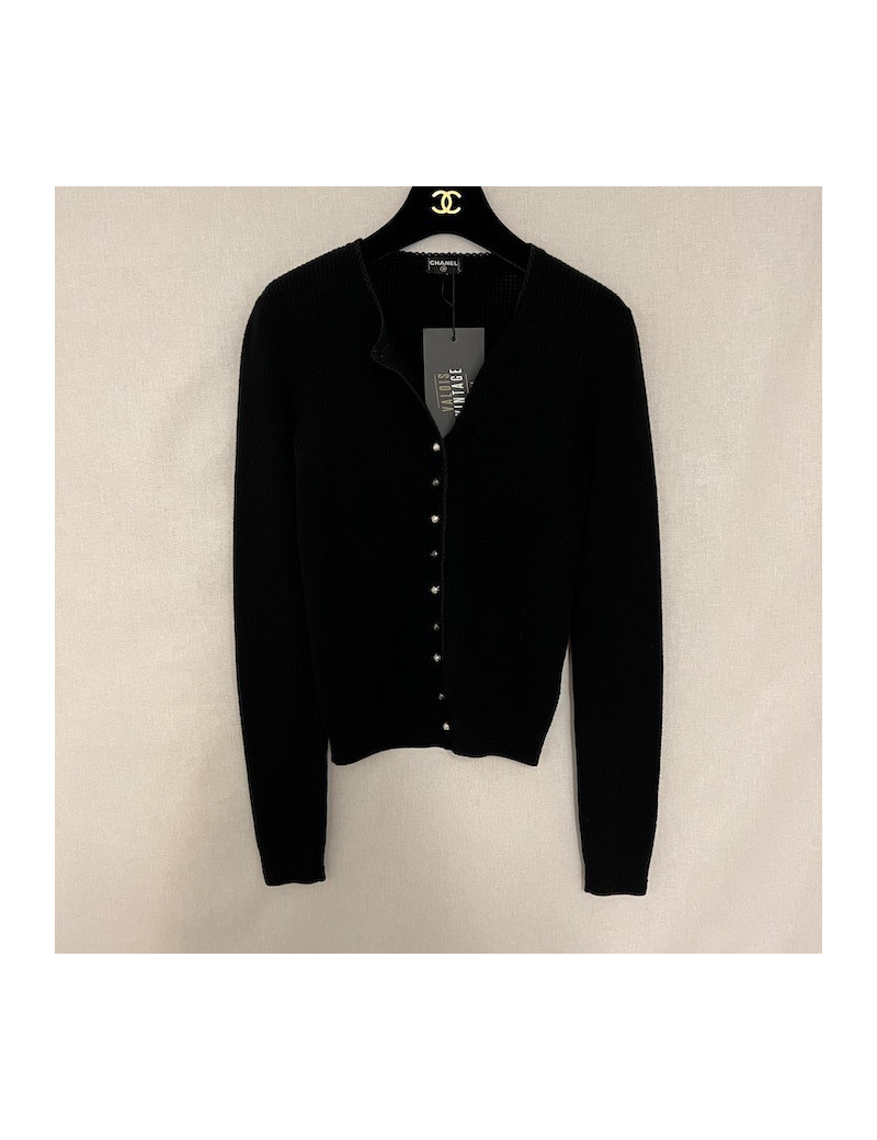 Gilet CHANEL T36 noir