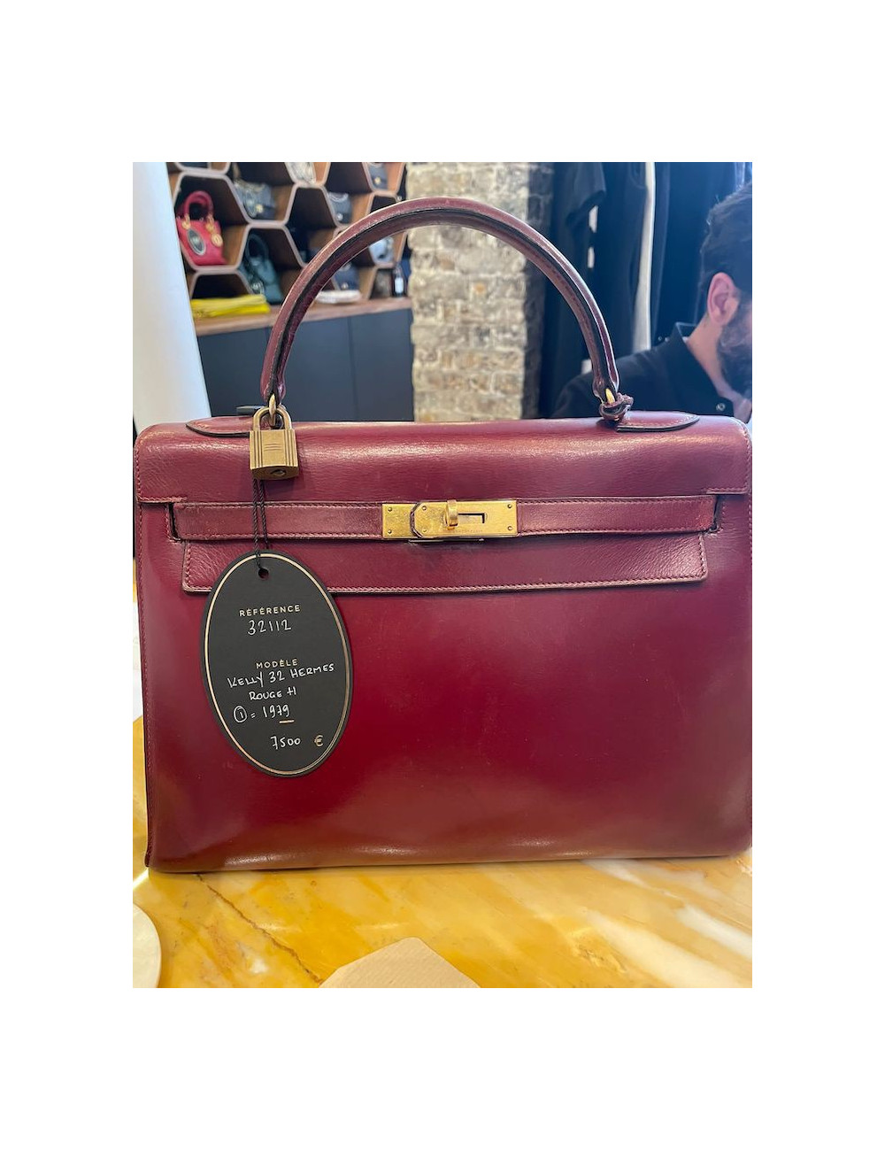 Kelly 32 HERMES box rouge H