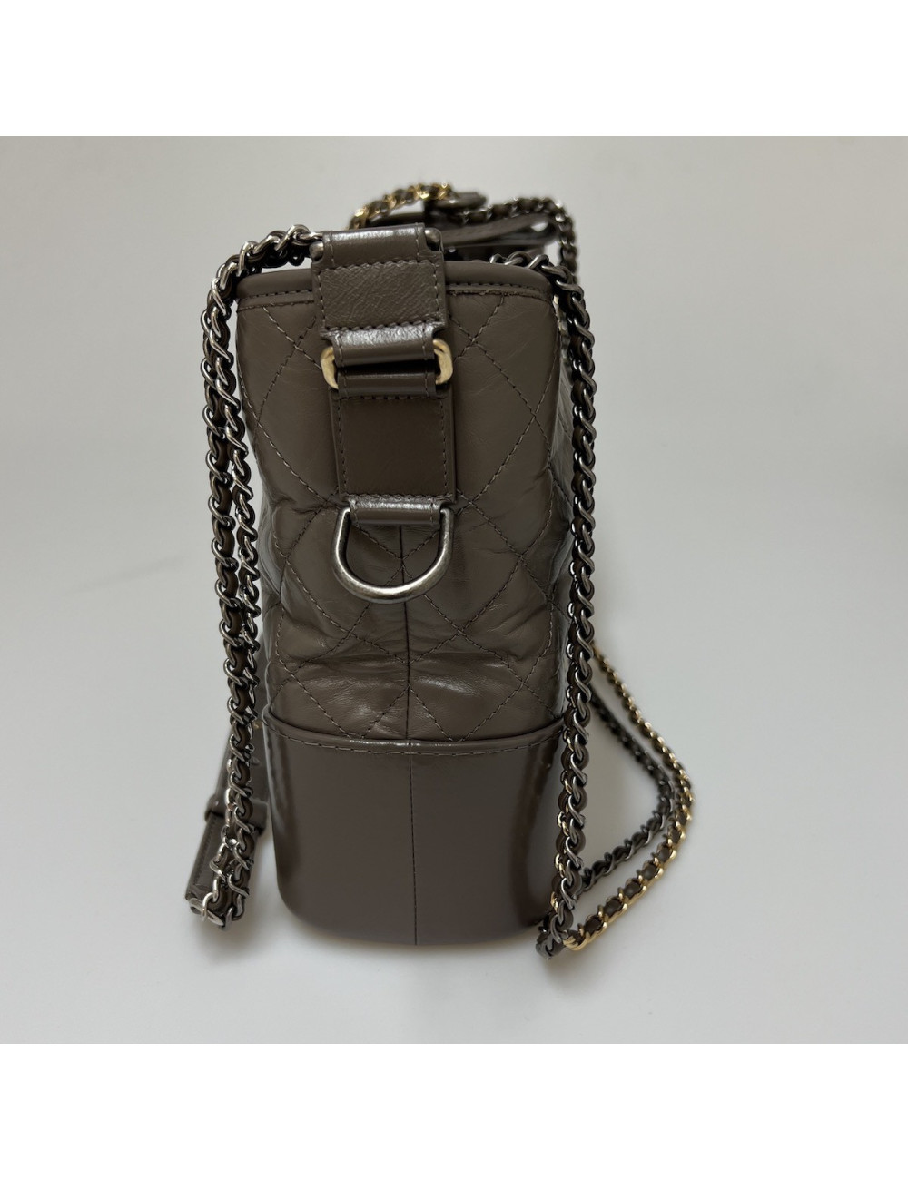 Sac Gabrielle CHANEL cuir taupe