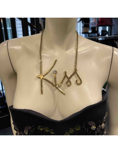 Collier "Kiss" LANVIN doré 2