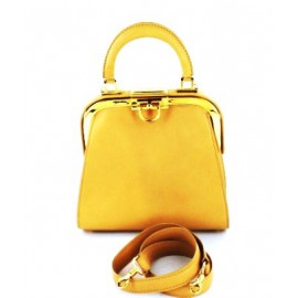 Evening bag CHRISTIAN DIOR beige gold leather