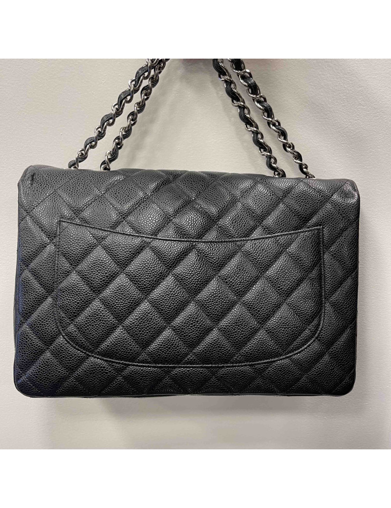 Sac jumbo CHANEL caviar noir