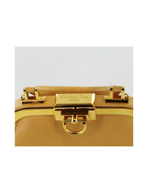 sac du soir CHRISTIAN DIOR cuir gold