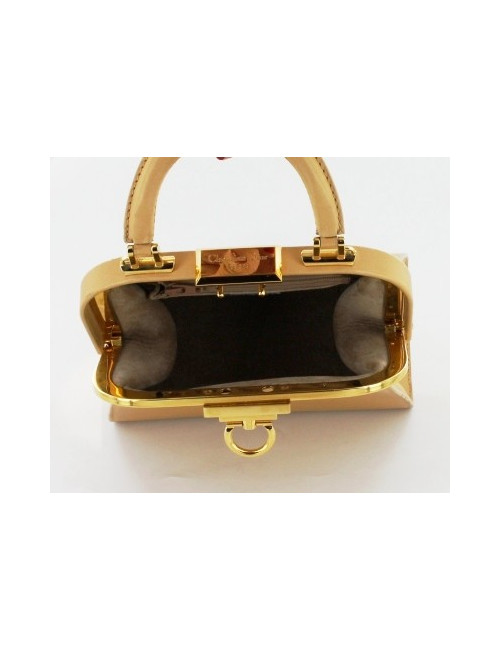 sac du soir CHRISTIAN DIOR cuir gold