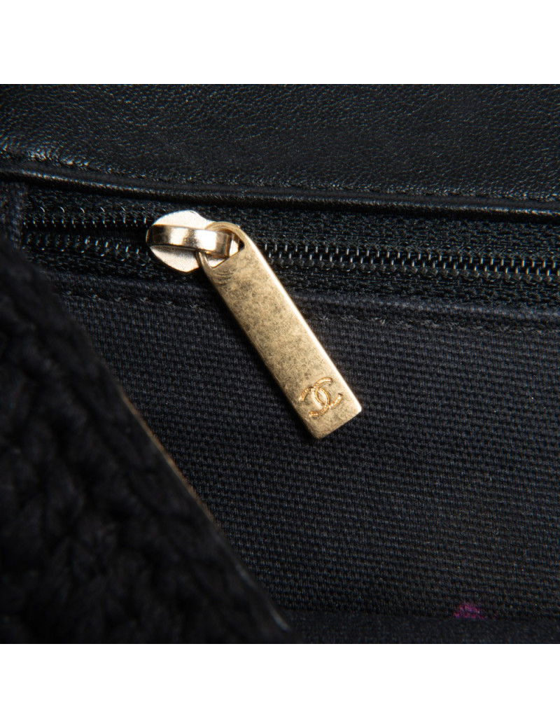 CHANEL Black Crochet Bag - Occasion Certified Authentic