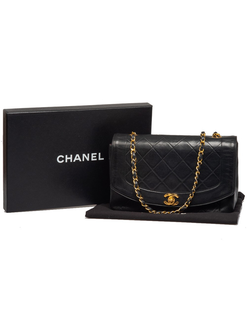 Sac Diana CHANEL vintage noir