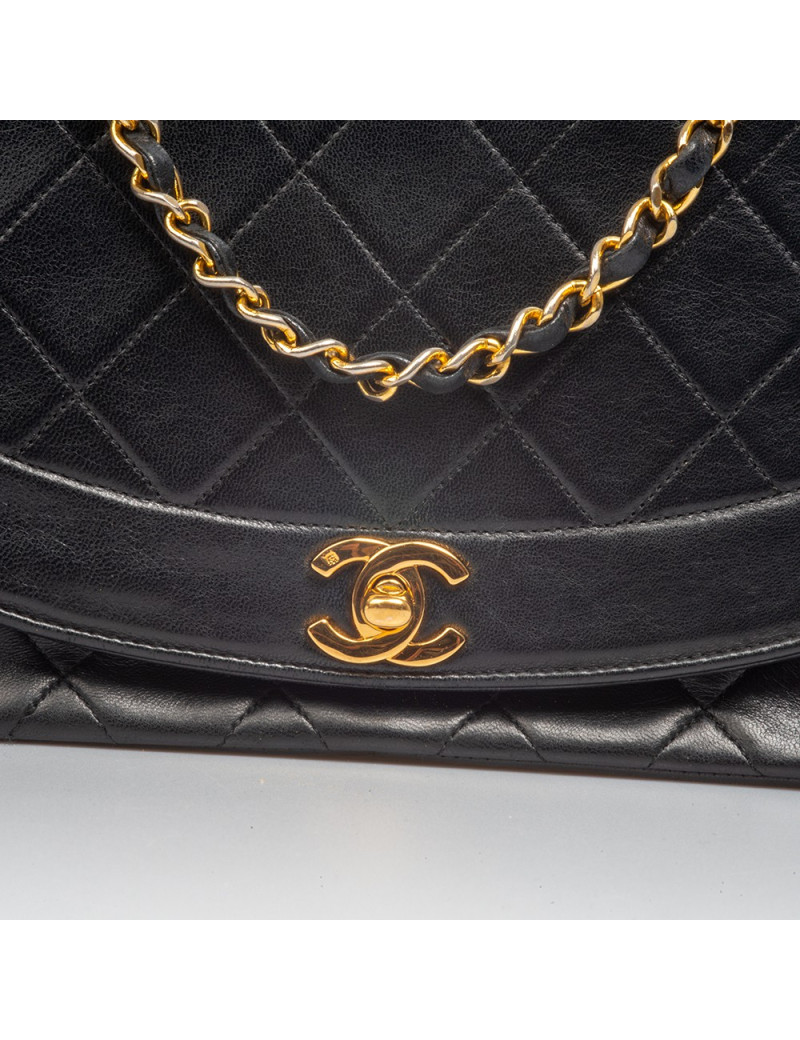 Sac Diana CHANEL vintage noir