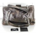 Large Brown smooth leather CHANEL bag