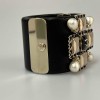 CHANEL Leather Cuff Bracelet