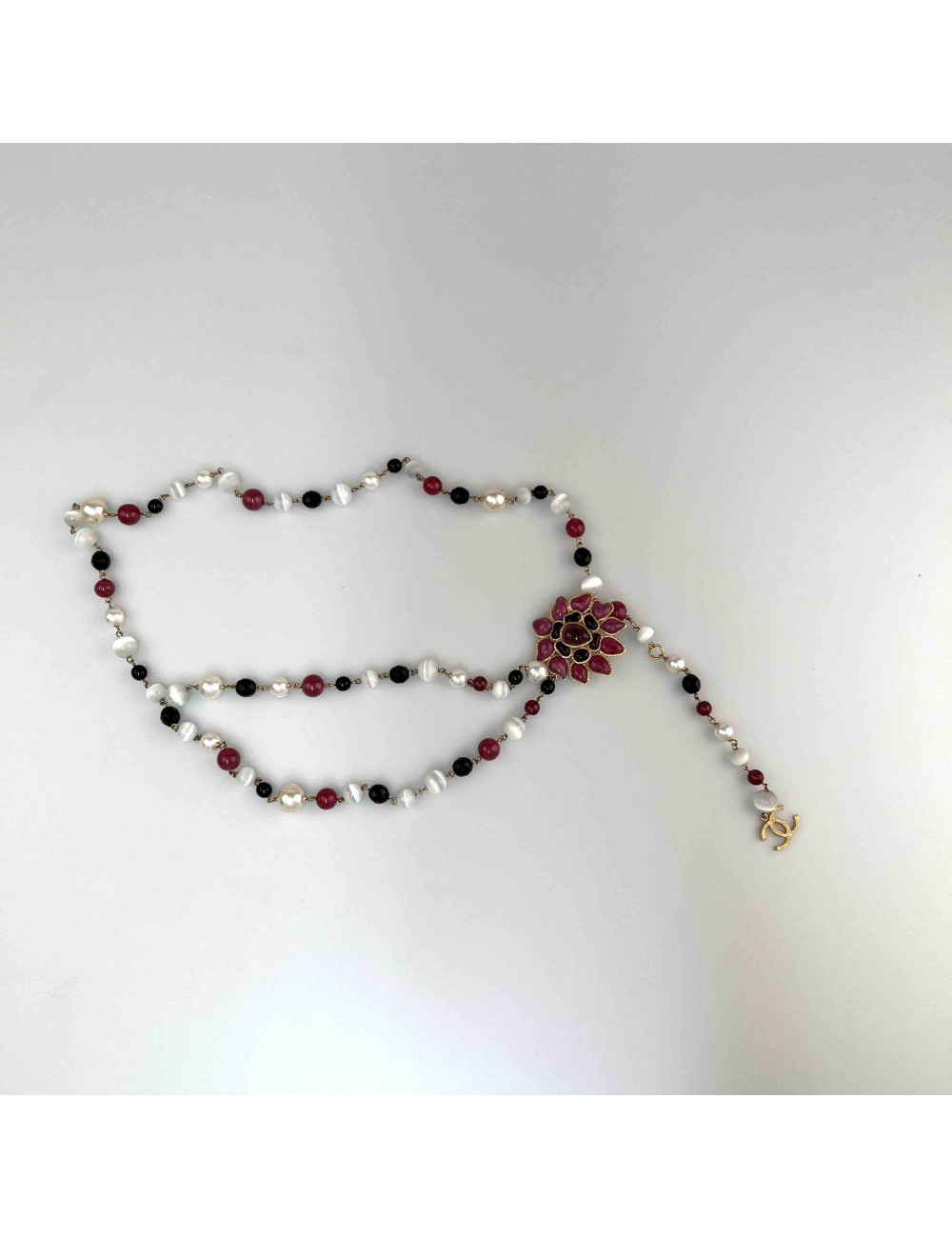 Ceinture sautoir CHANEL pâte de verre