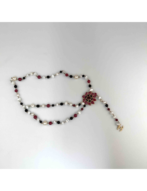 Ceinture sautoir CHANEL pâte de verre