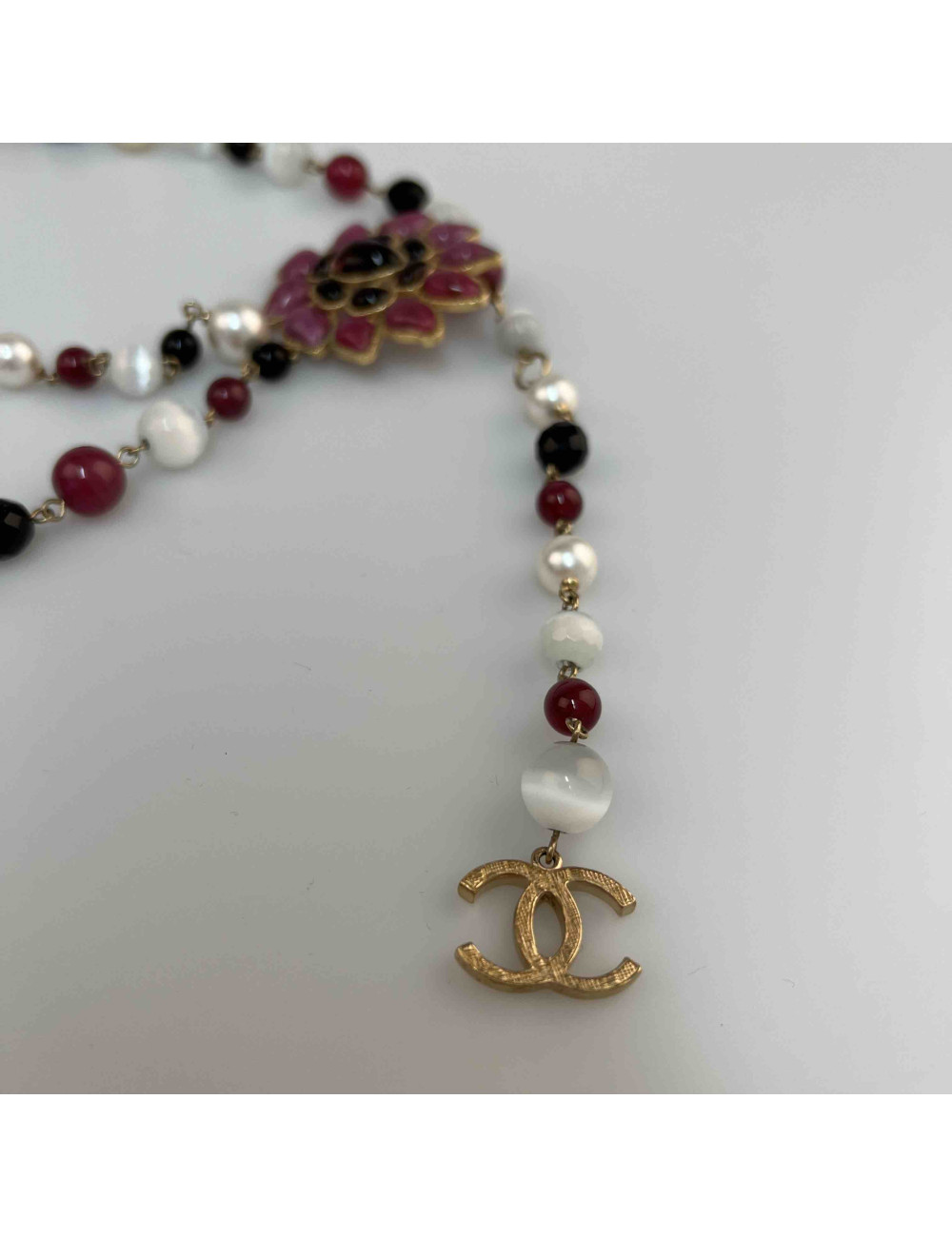 Ceinture sautoir CHANEL pâte de verre