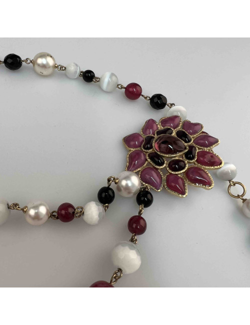 Ceinture sautoir CHANEL pâte de verre