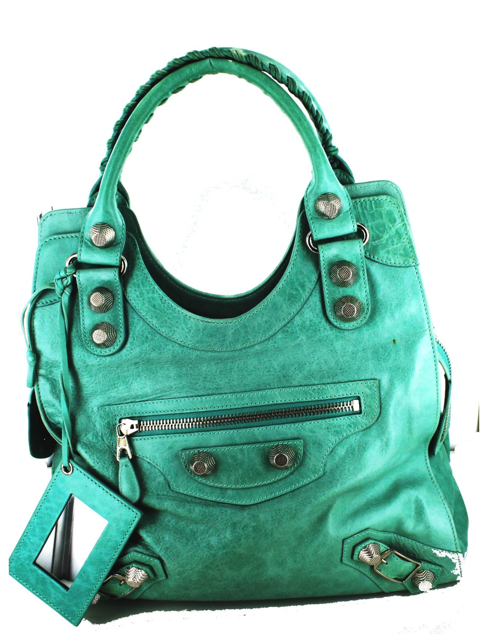 sac BALANCIAGA turquoise