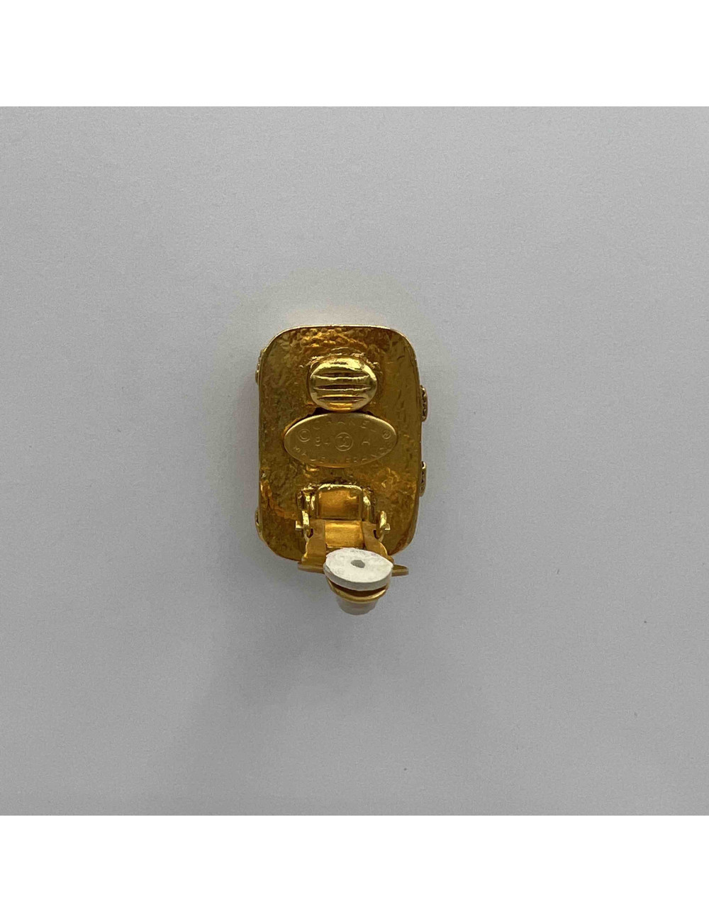 Clips CHANEL dorés vintage