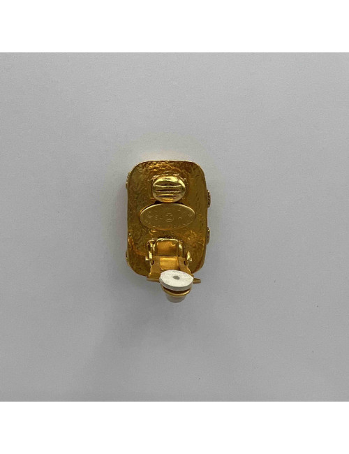 Clips CHANEL dorés vintage