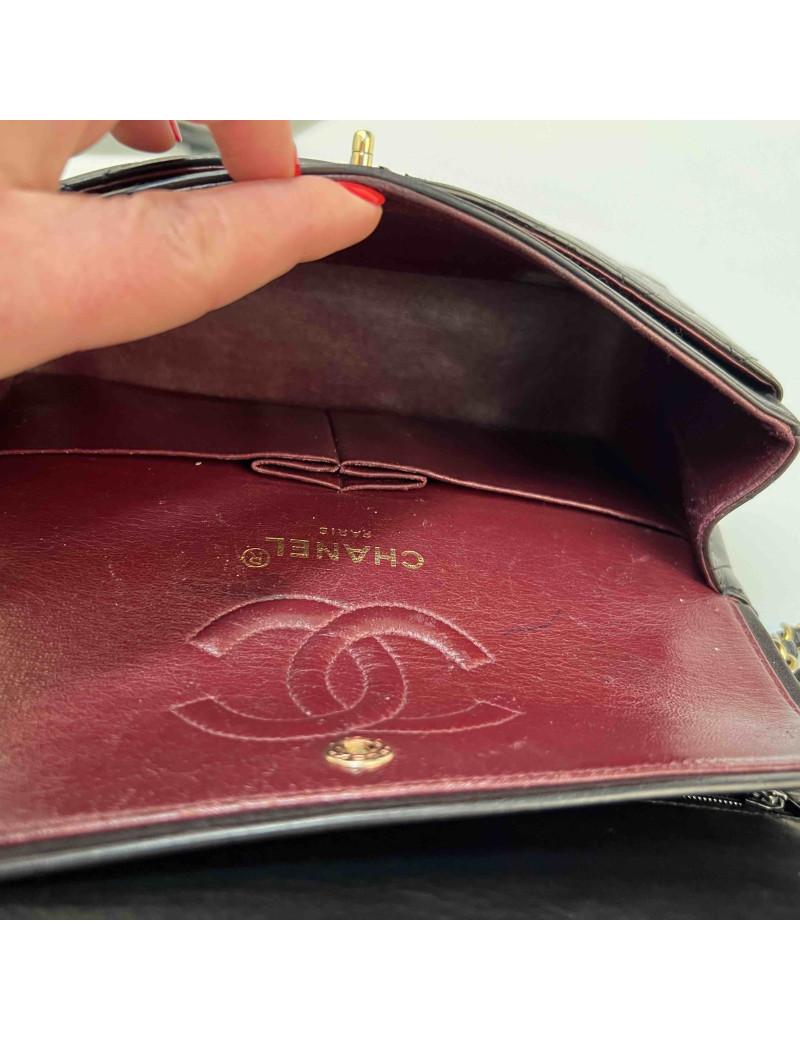 CHANEL Timeless Couture black quilted leather