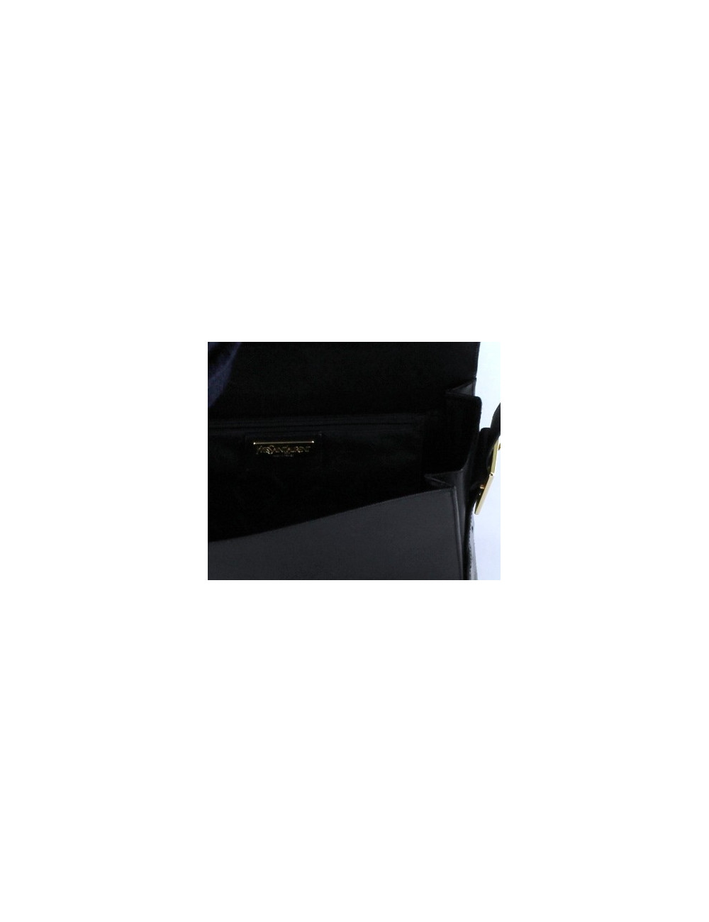 Sac YVES SAINT LAURENT cuir noir