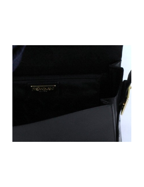 Sac YVES SAINT LAURENT cuir noir