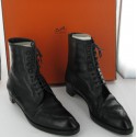 HERMES Black Lace boots