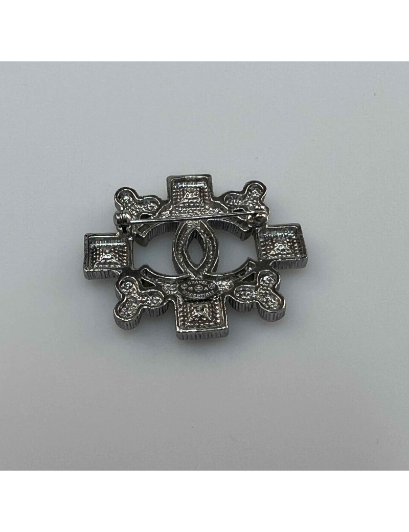 Broche CHANEL sertie de cristal 